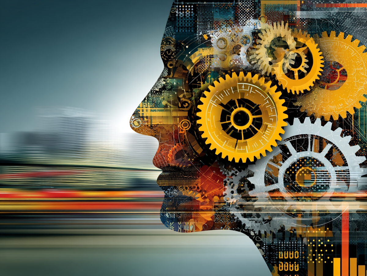 Imagen conceptual de conexión entre áreas empresariales mediante inteligencia artificial